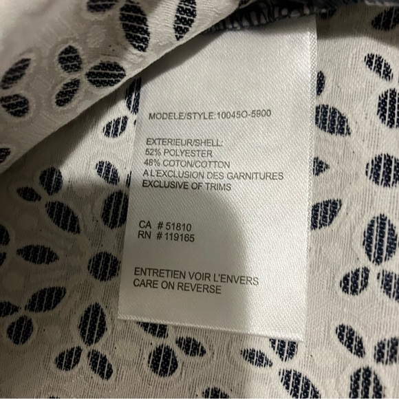 Tribal | Blue & White midi skirt - Picture 6 of 9